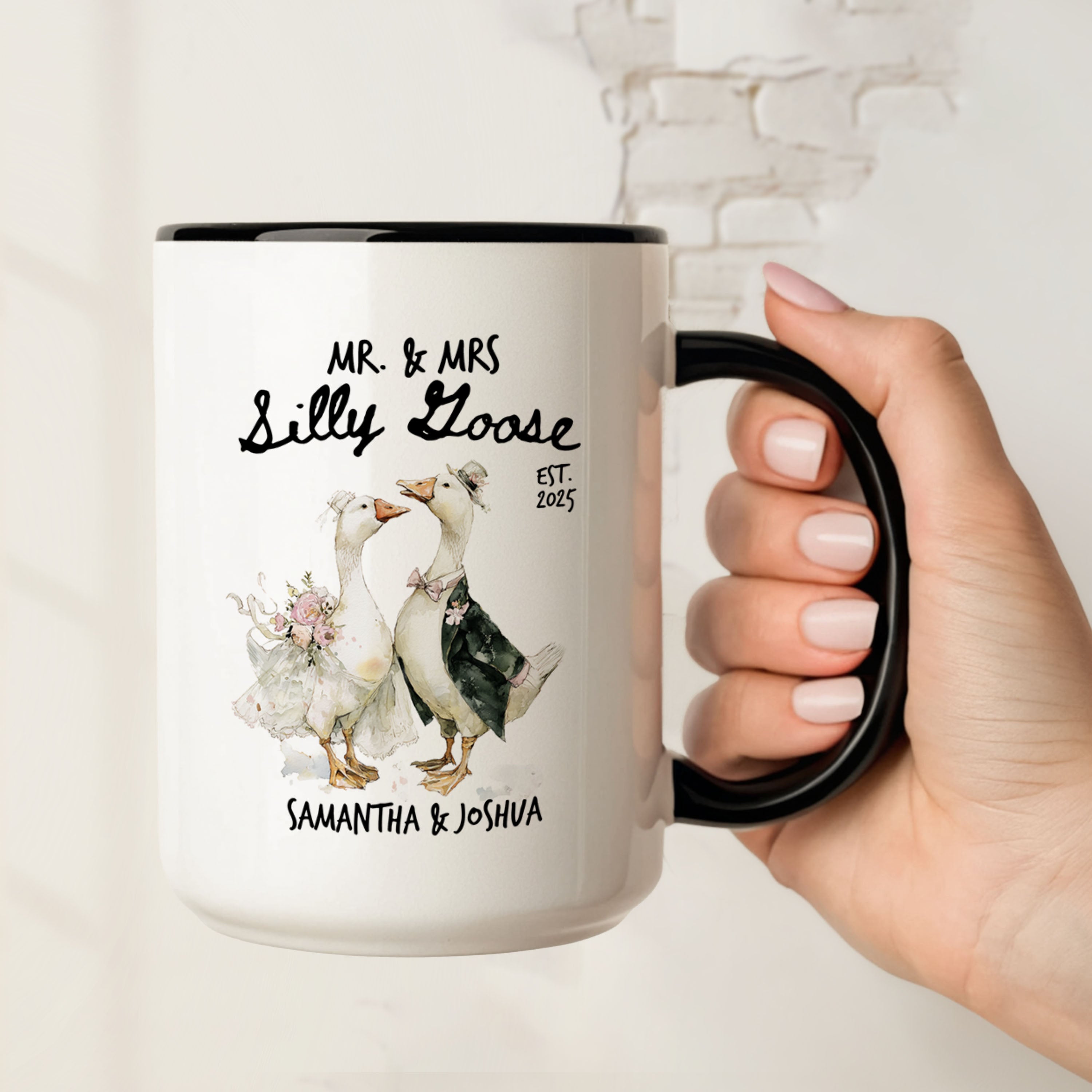 Mr. & Mrs. Silly Goose Mug