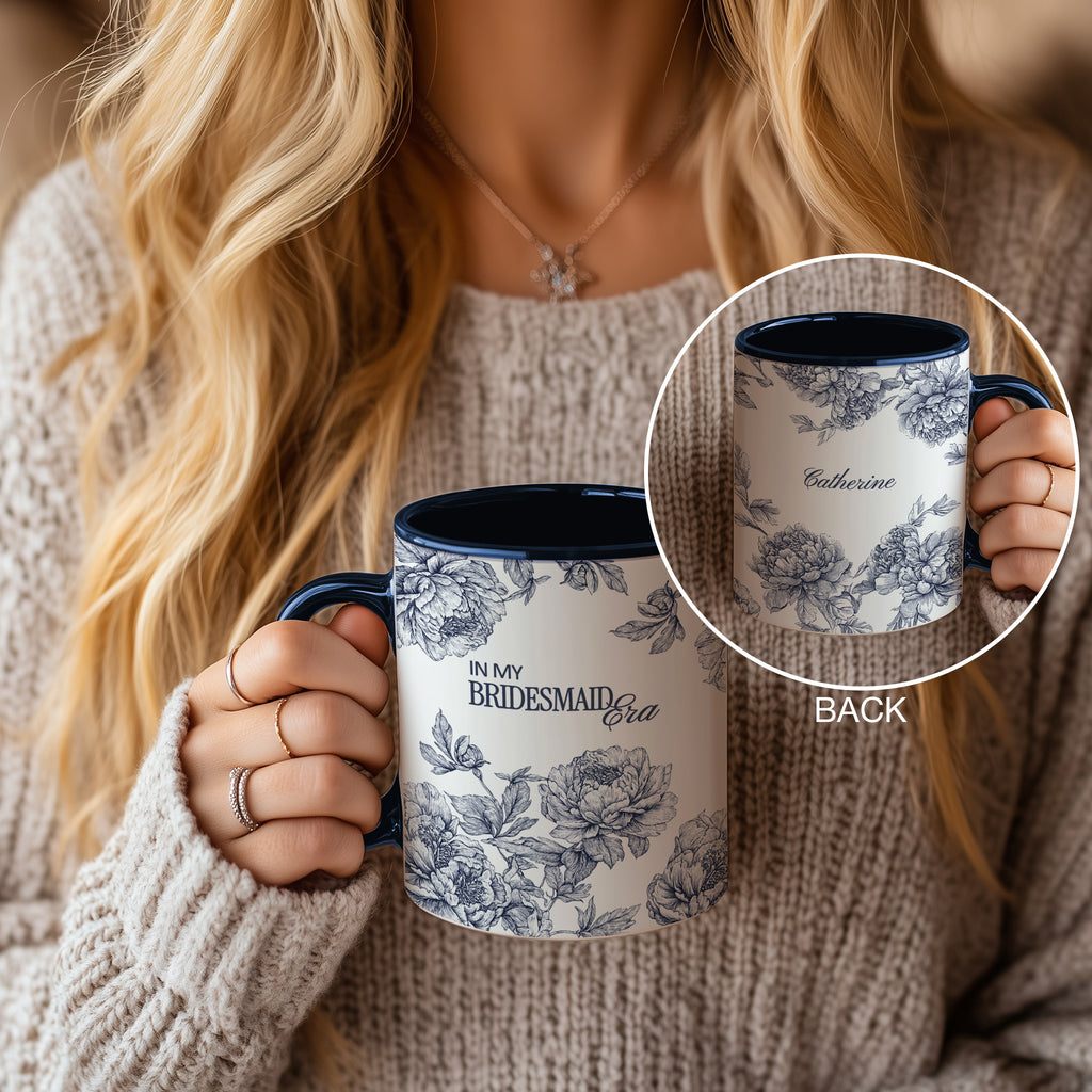 Bridesmaid Era Peony Mug