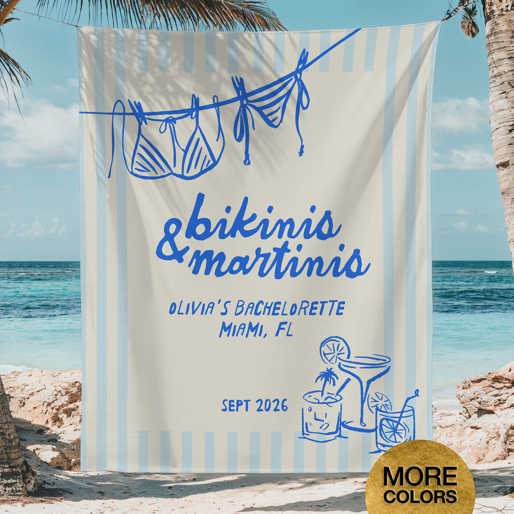 Bikinis And Martinis Banner