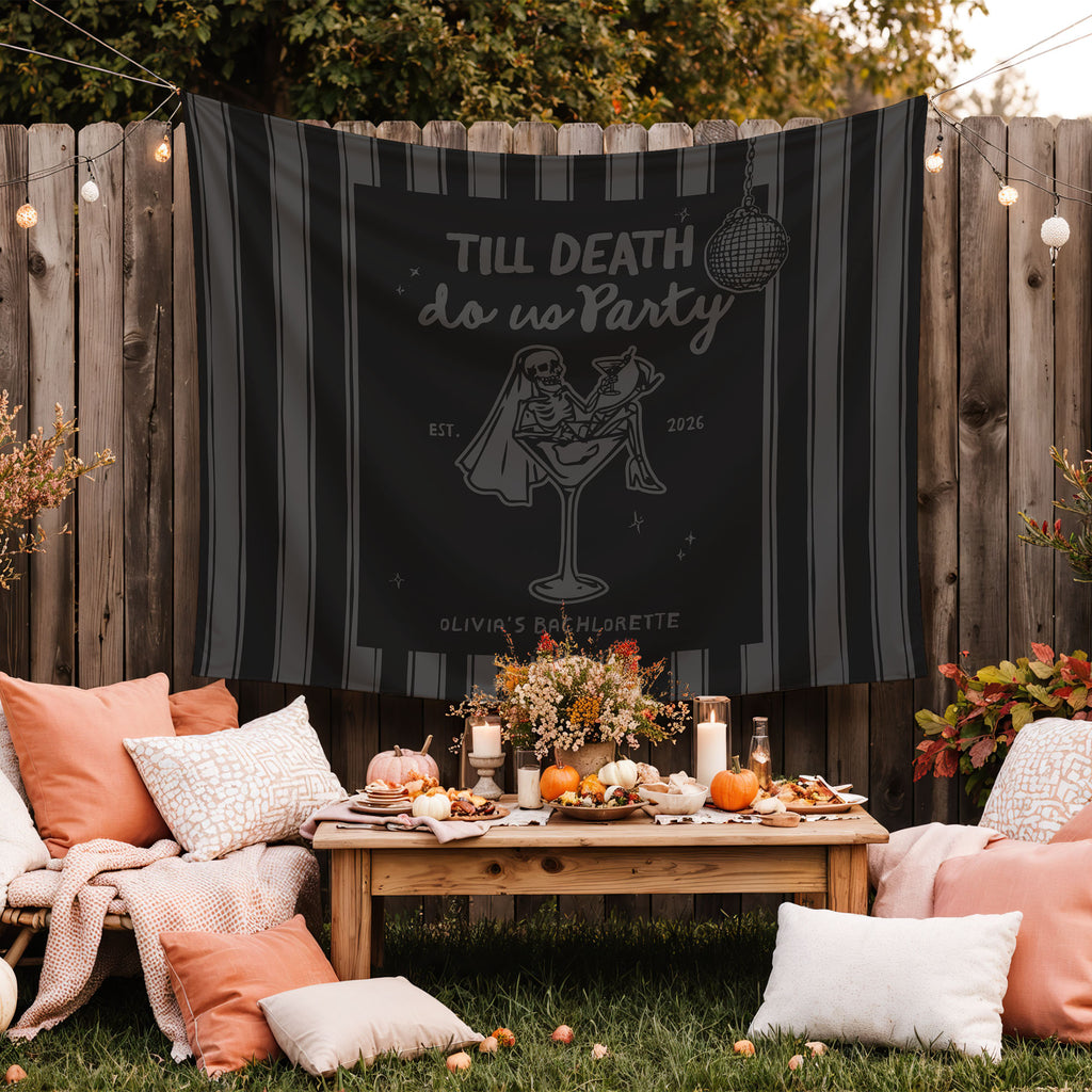Till Death Do Us Party Bachelorette Banner