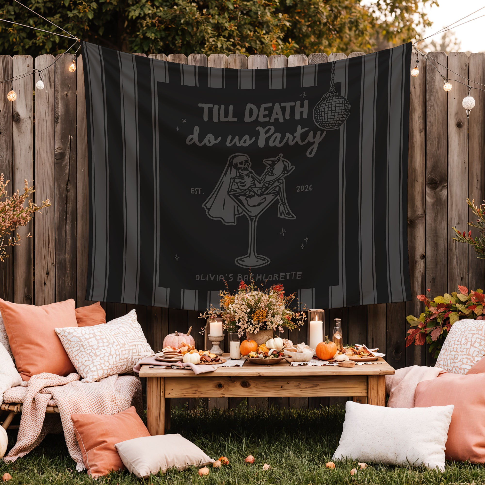 Till Death Do Us Party Bachelorette Banner