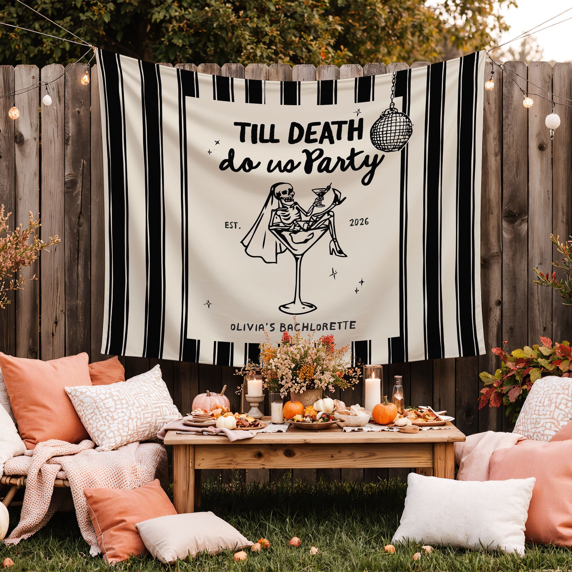 Till Death Do Us Party Bachelorette Banner