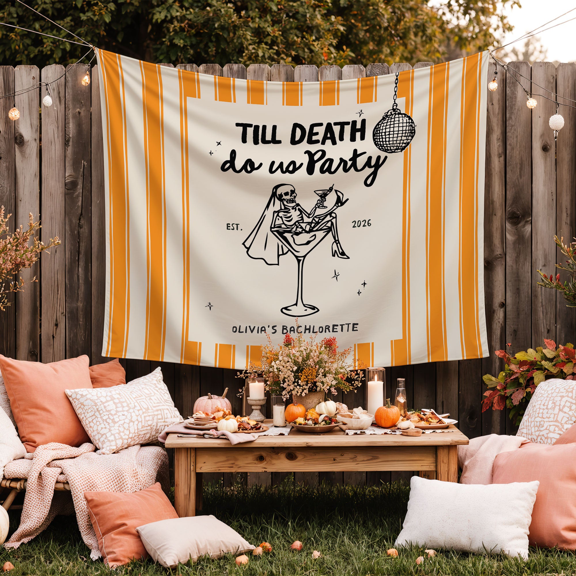Till Death Do Us Party Bachelorette Banner