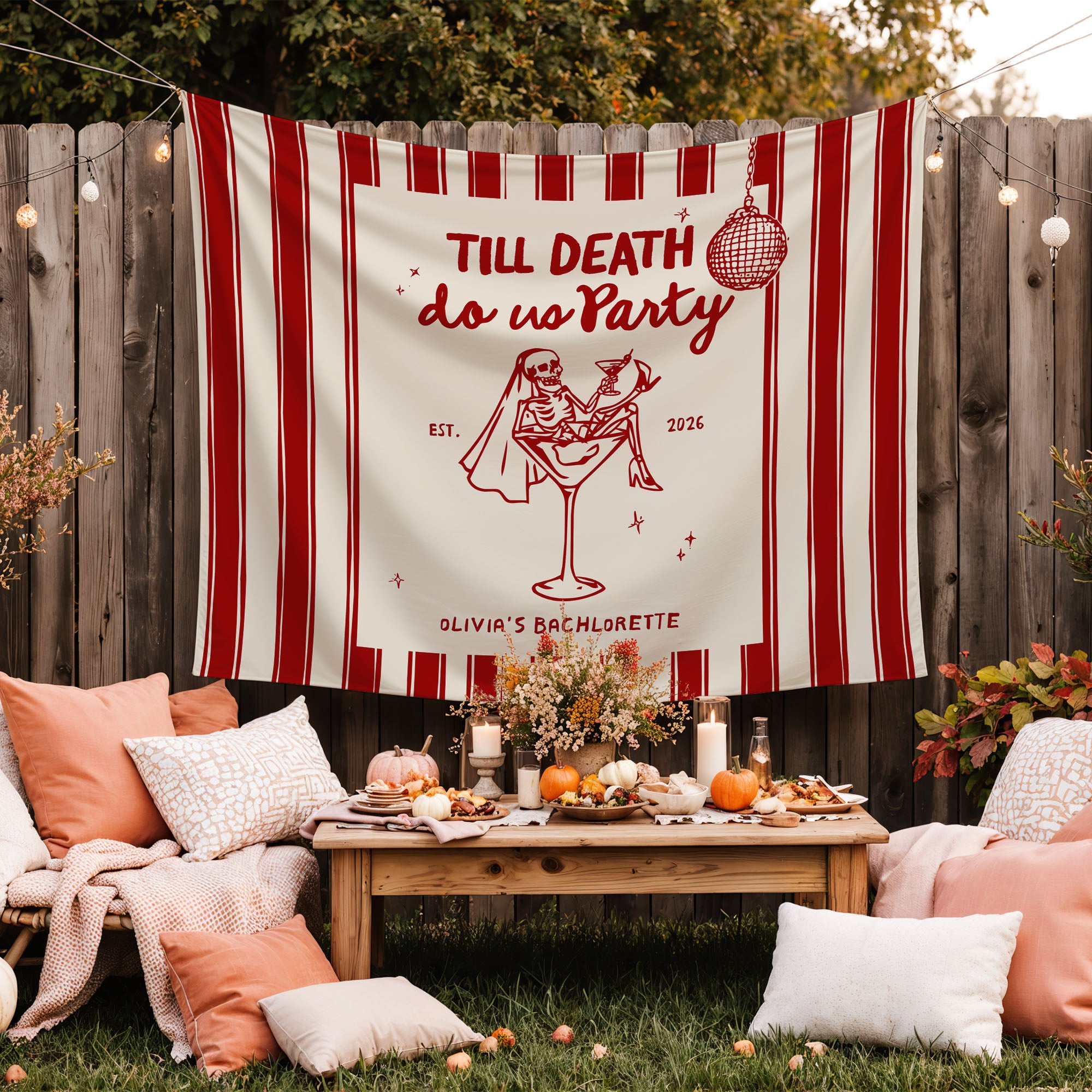 Till Death Do Us Party Bachelorette Banner