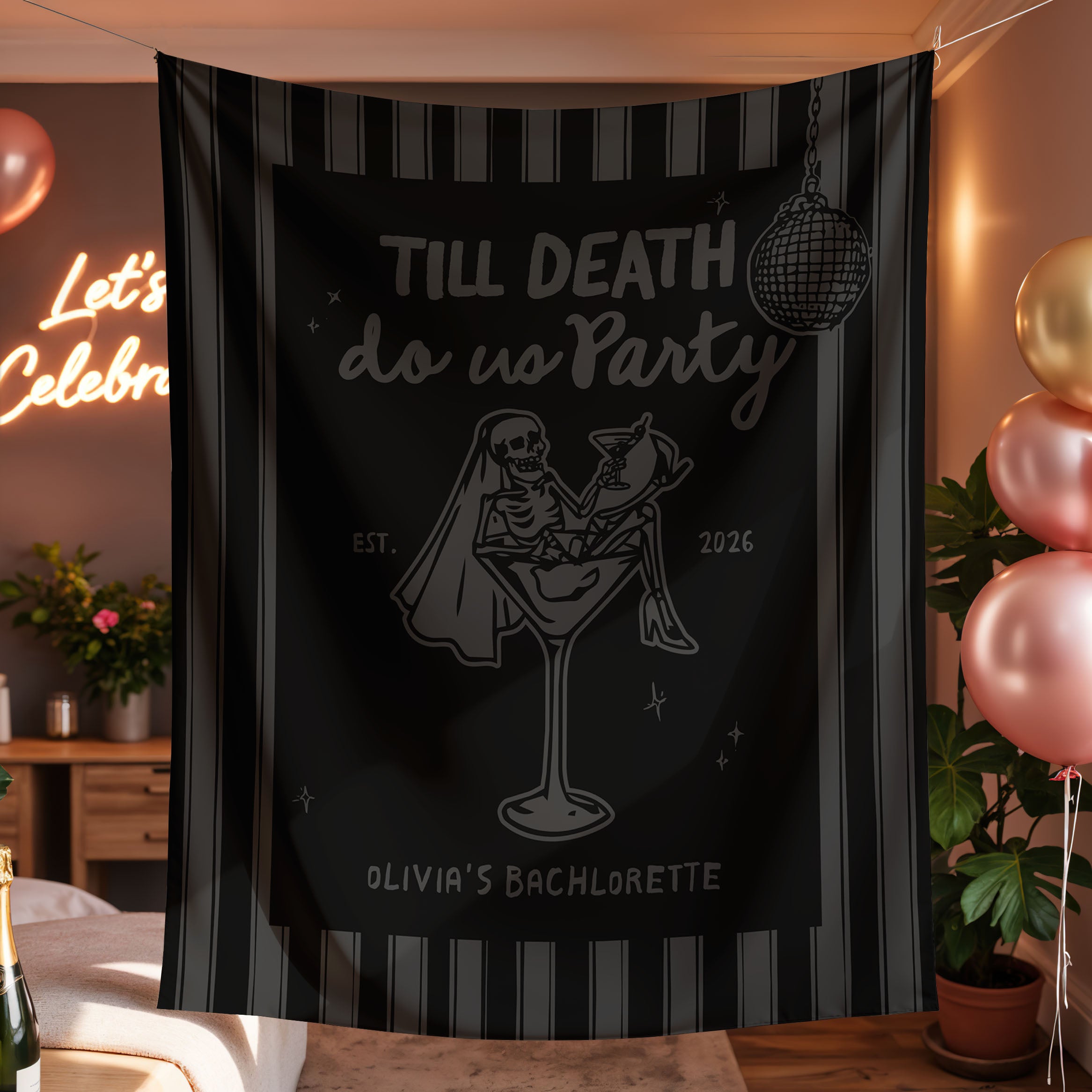 Till Death Do Us Party Bachelorette Banner