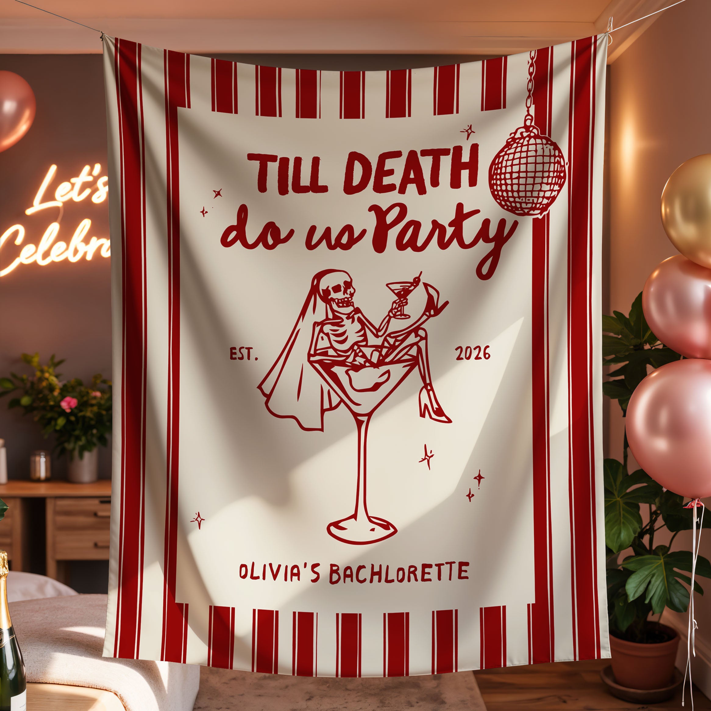Till Death Do Us Party Bachelorette Banner
