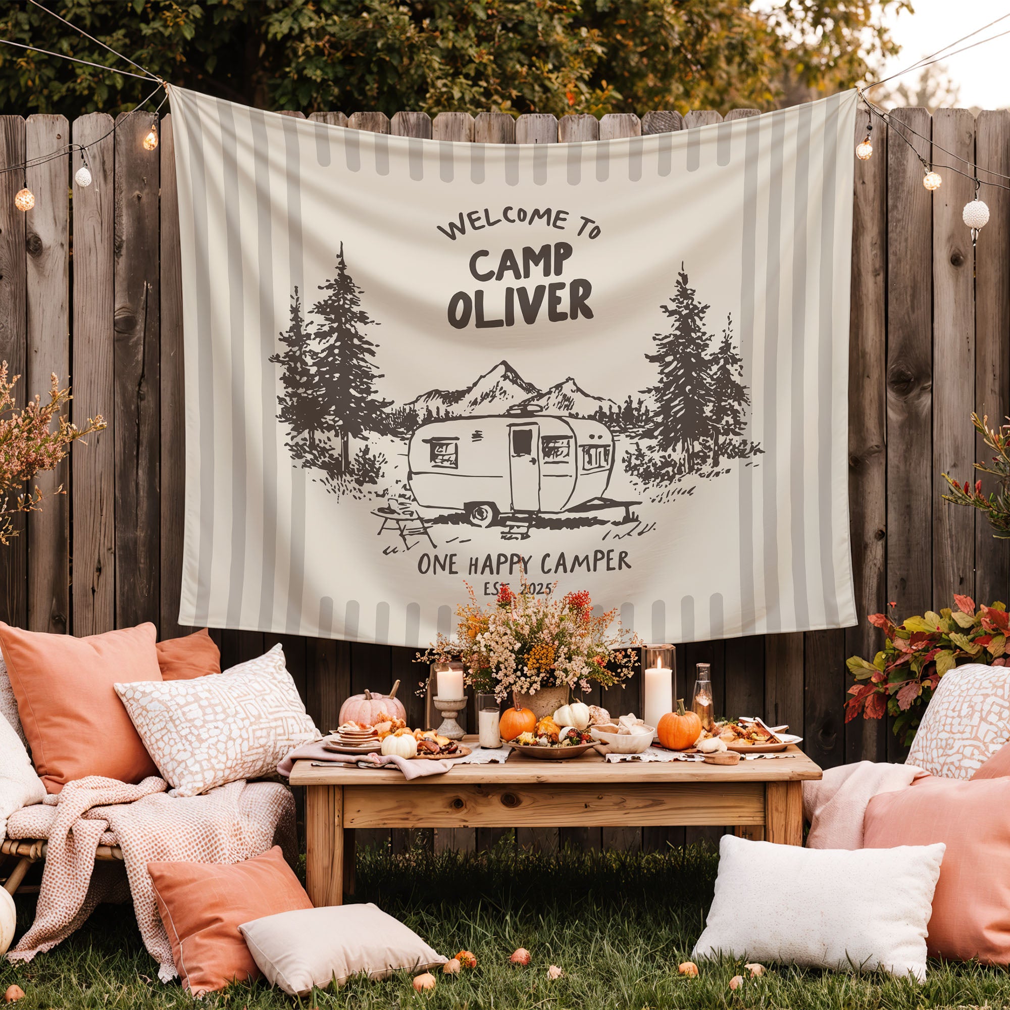 One Happy Camper Banner