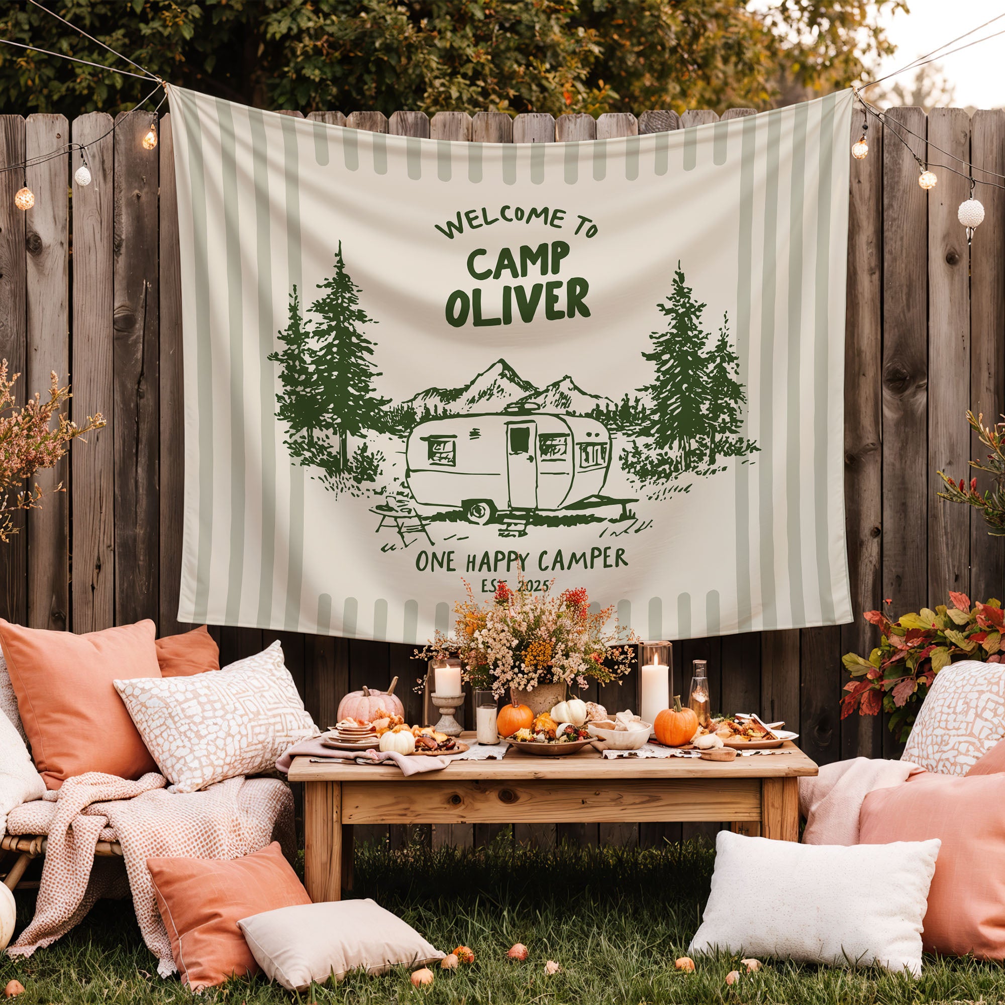 One Happy Camper Banner