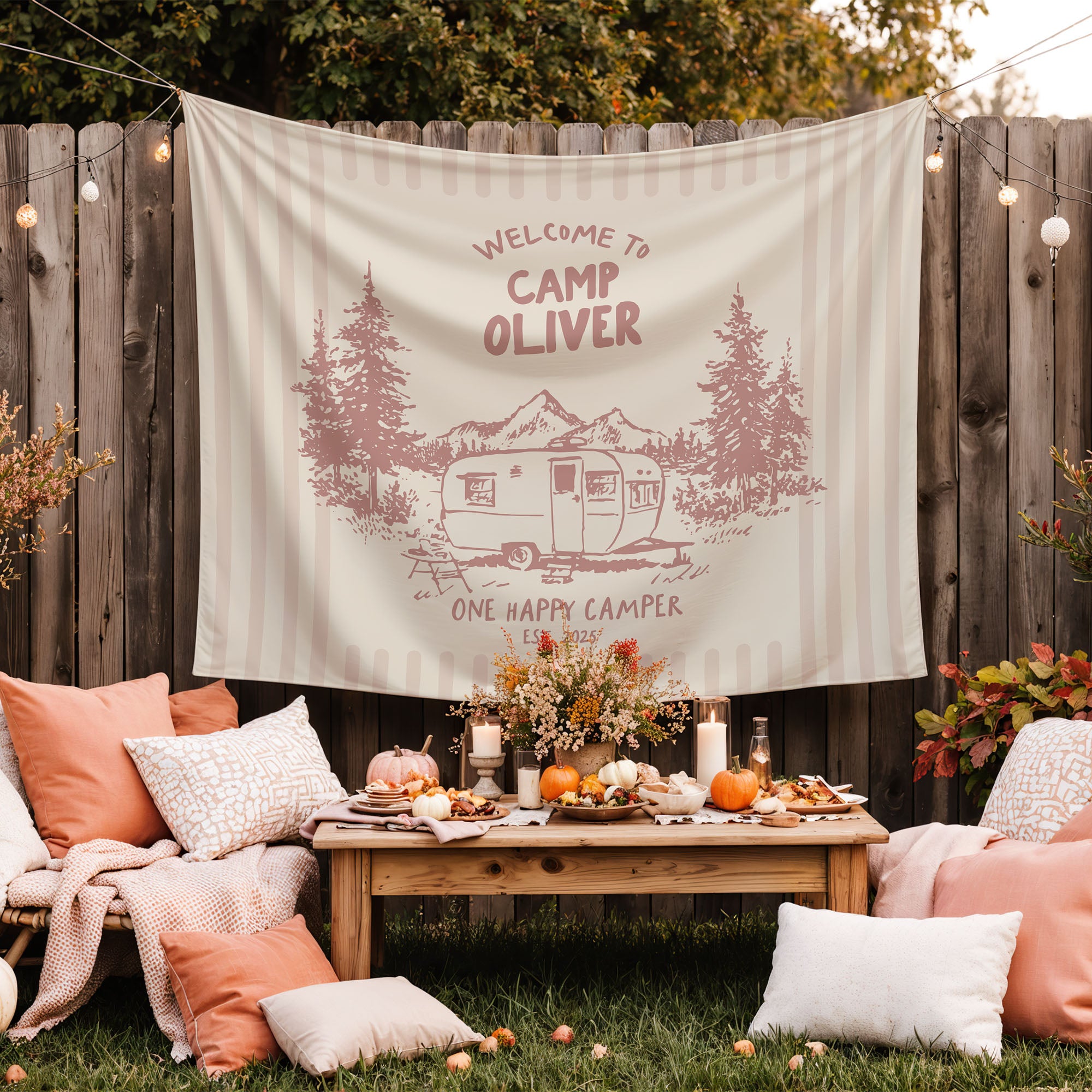 One Happy Camper Banner