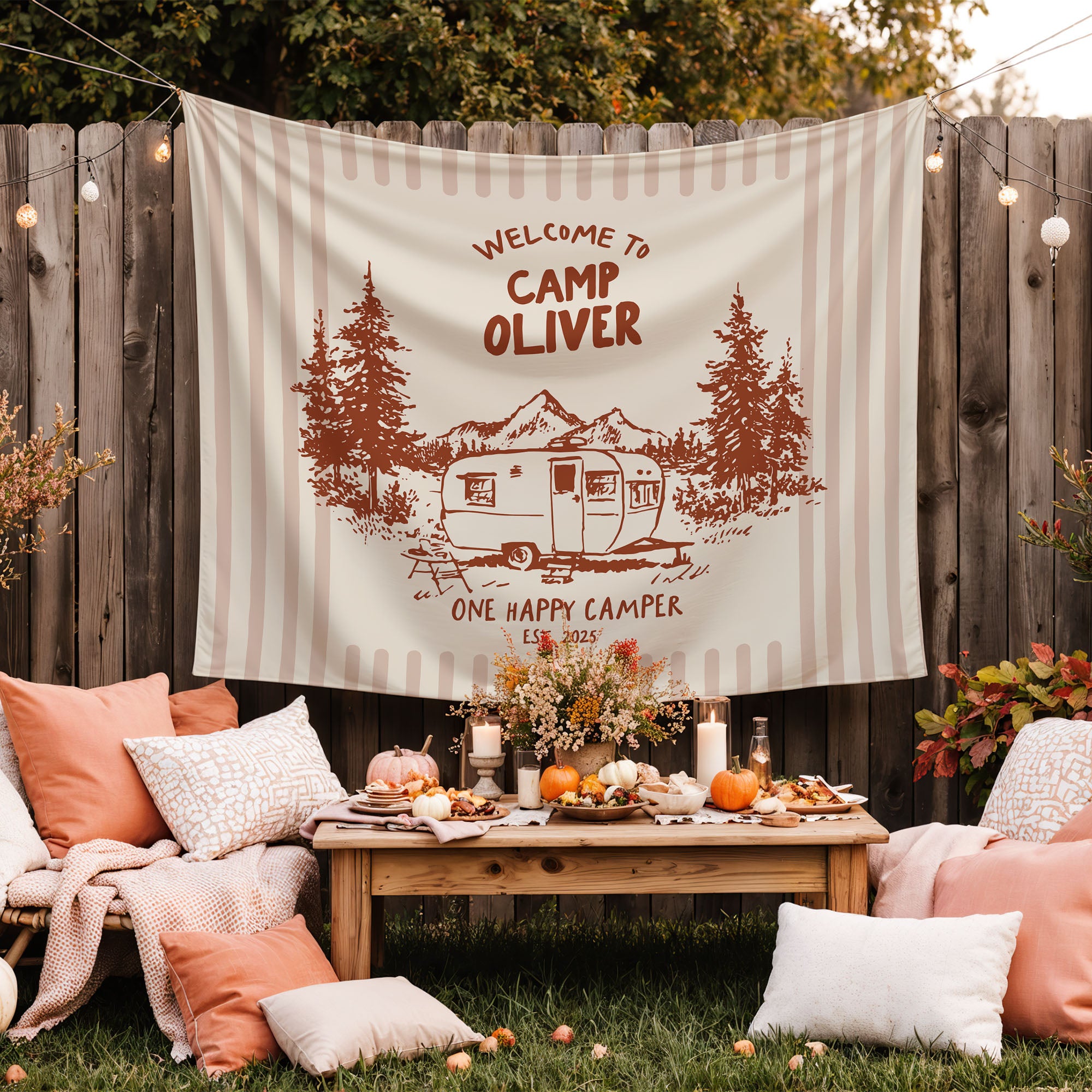 One Happy Camper Banner
