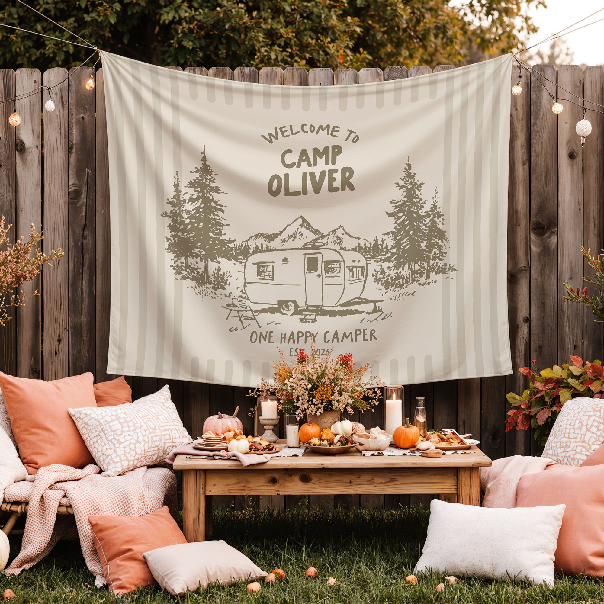 One Happy Camper Banner