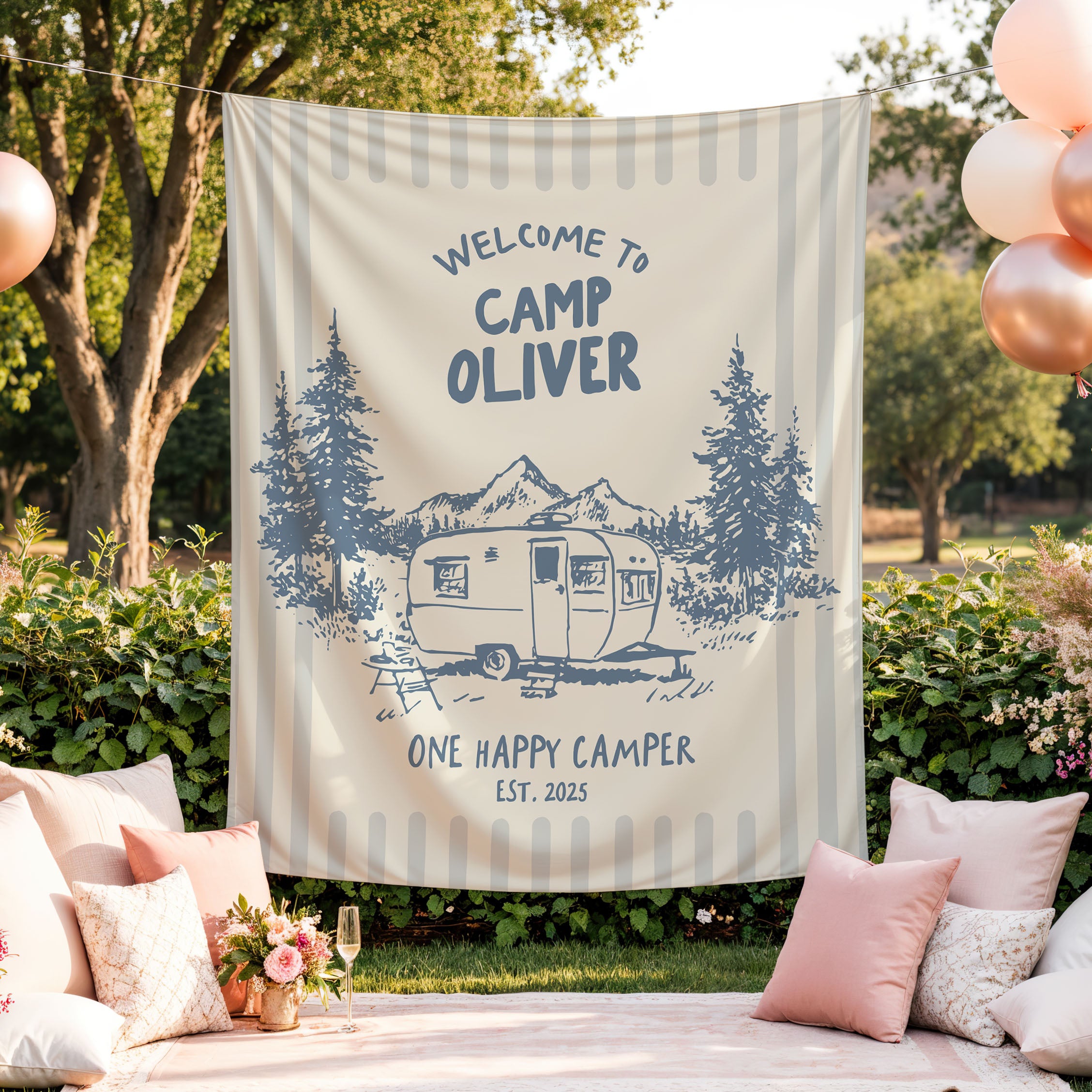 One Happy Camper Banner