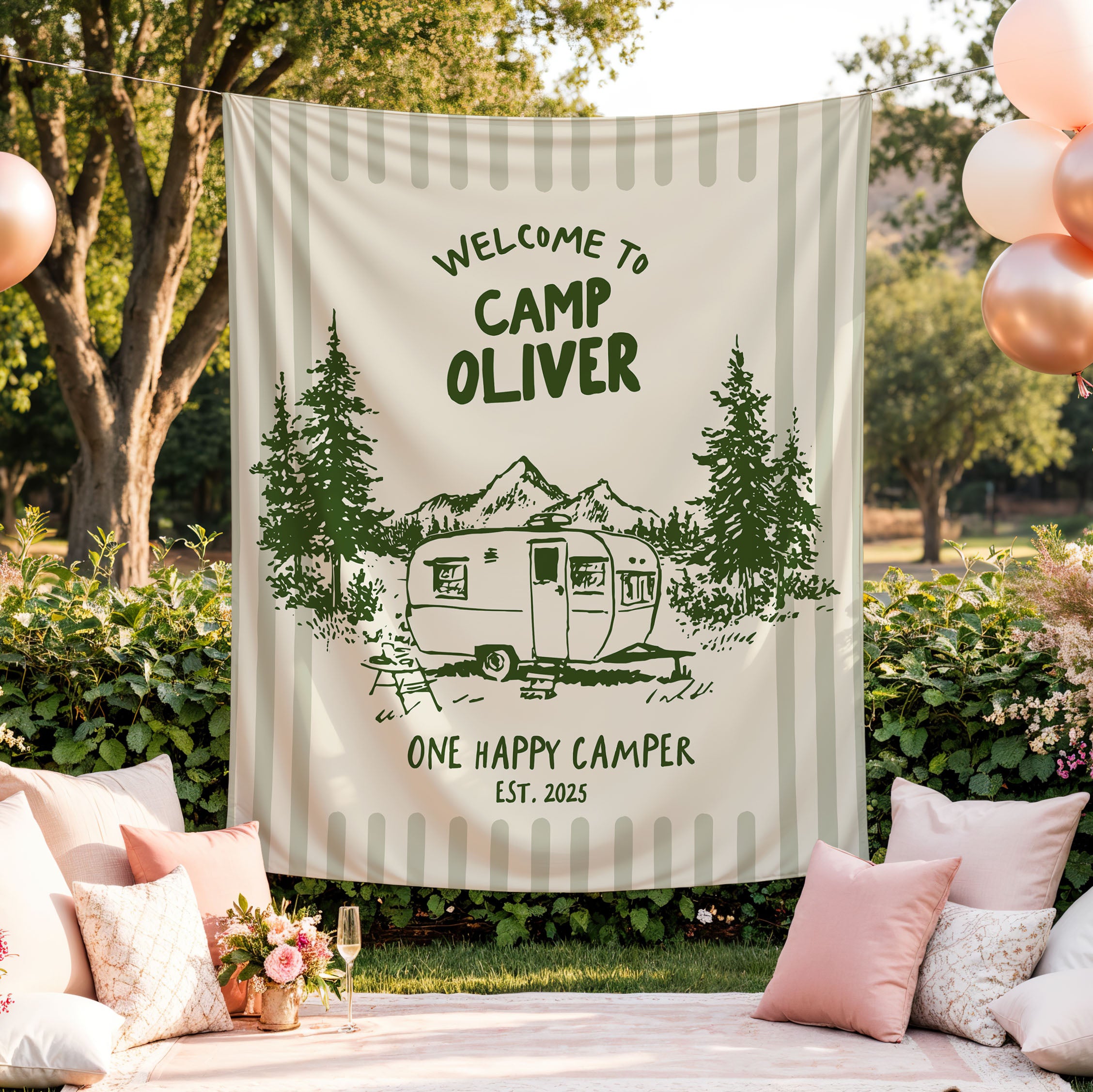 One Happy Camper Banner
