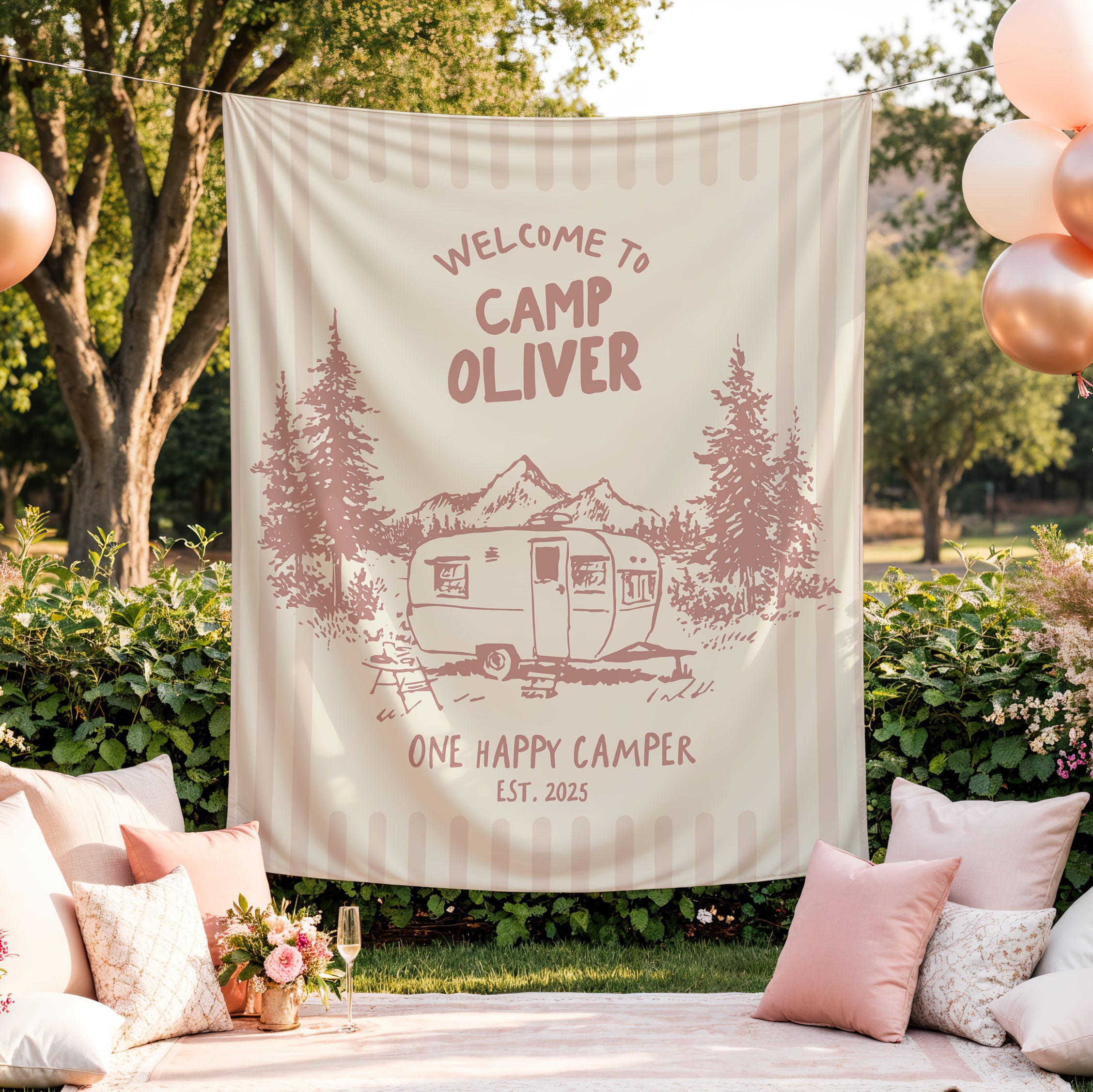 One Happy Camper Banner