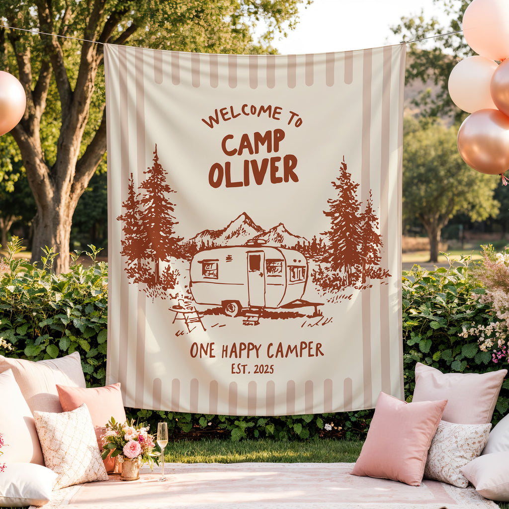One Happy Camper Banner