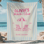 Beach Club Birthday Banner