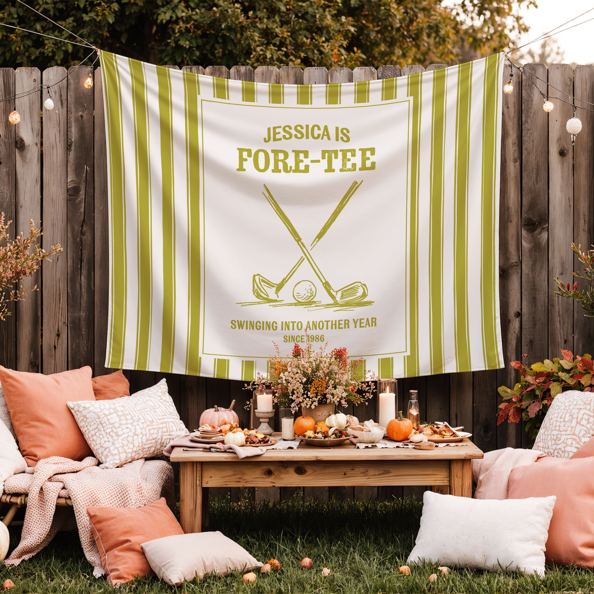 Fore-Tee Birthday Banner