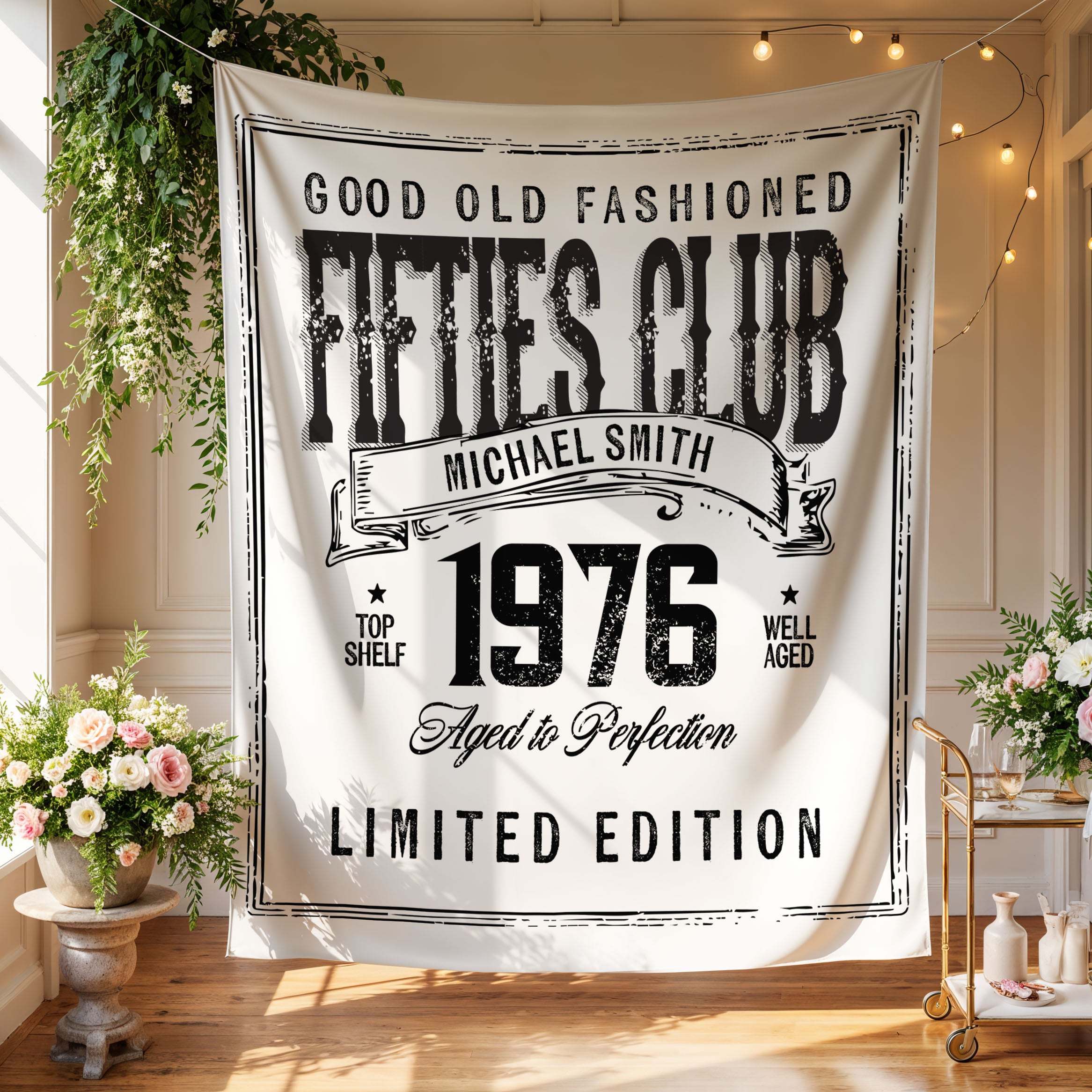 Fifties Club Birthday Banner