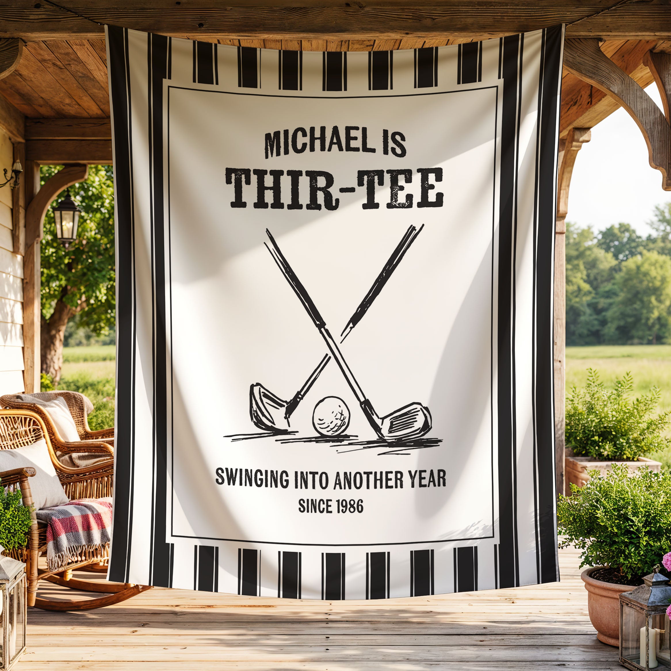 Thir-Tee Birthday Banner