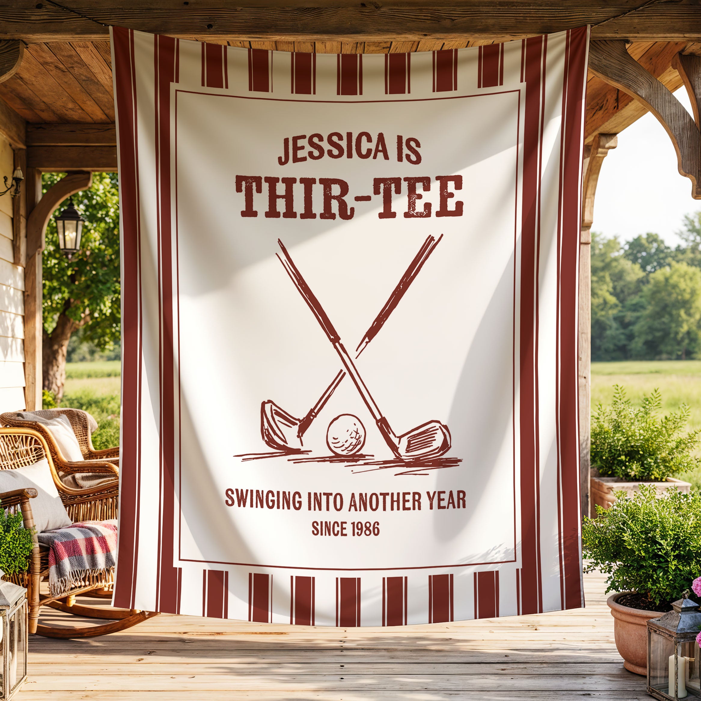Thir-Tee Birthday Banner