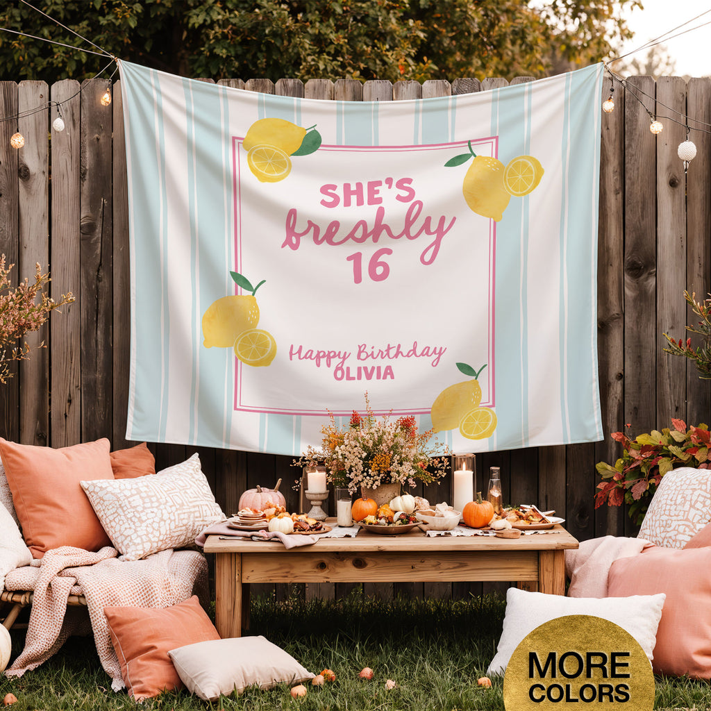 Lemon Birthday Banner