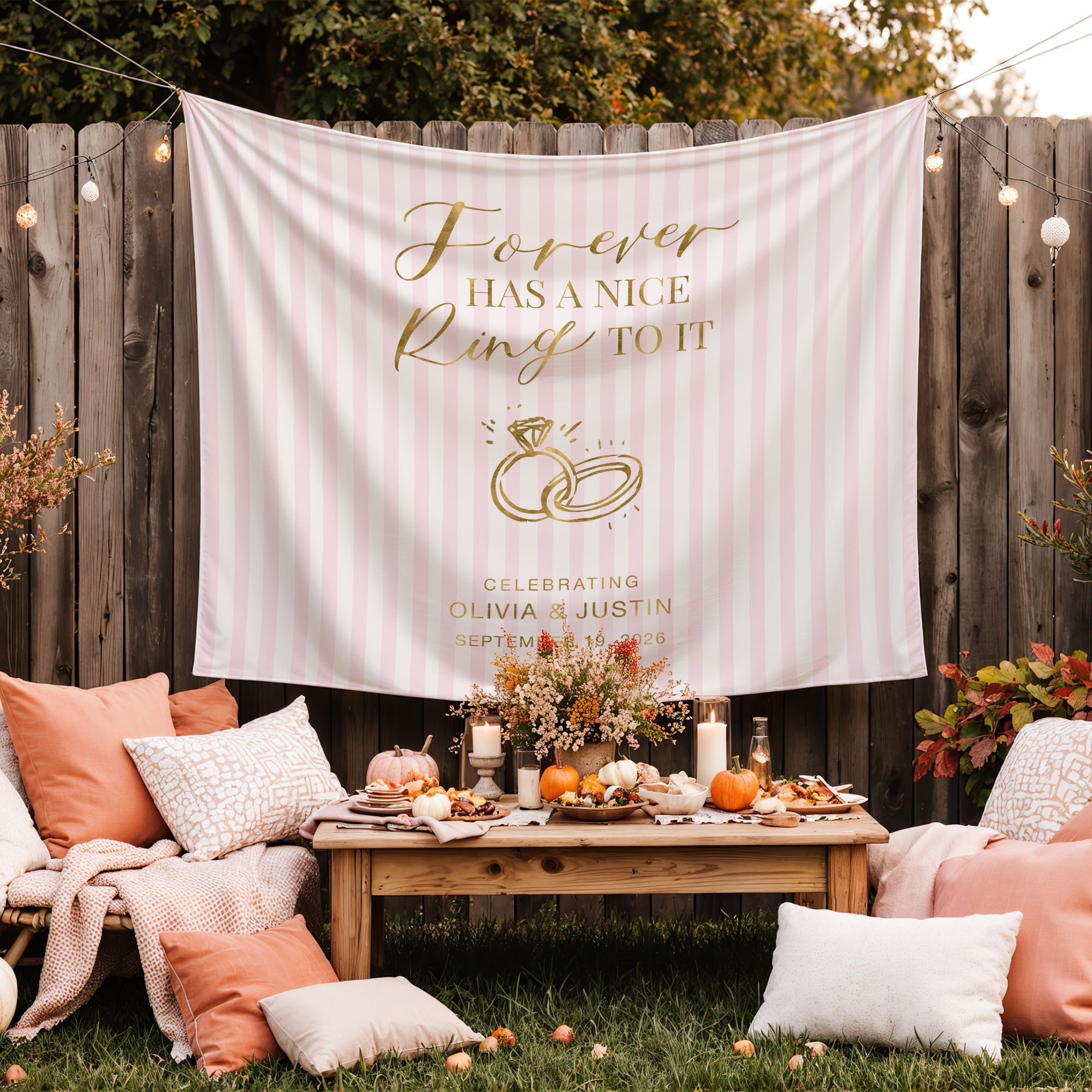 Forever Has A Nice Ring Banner