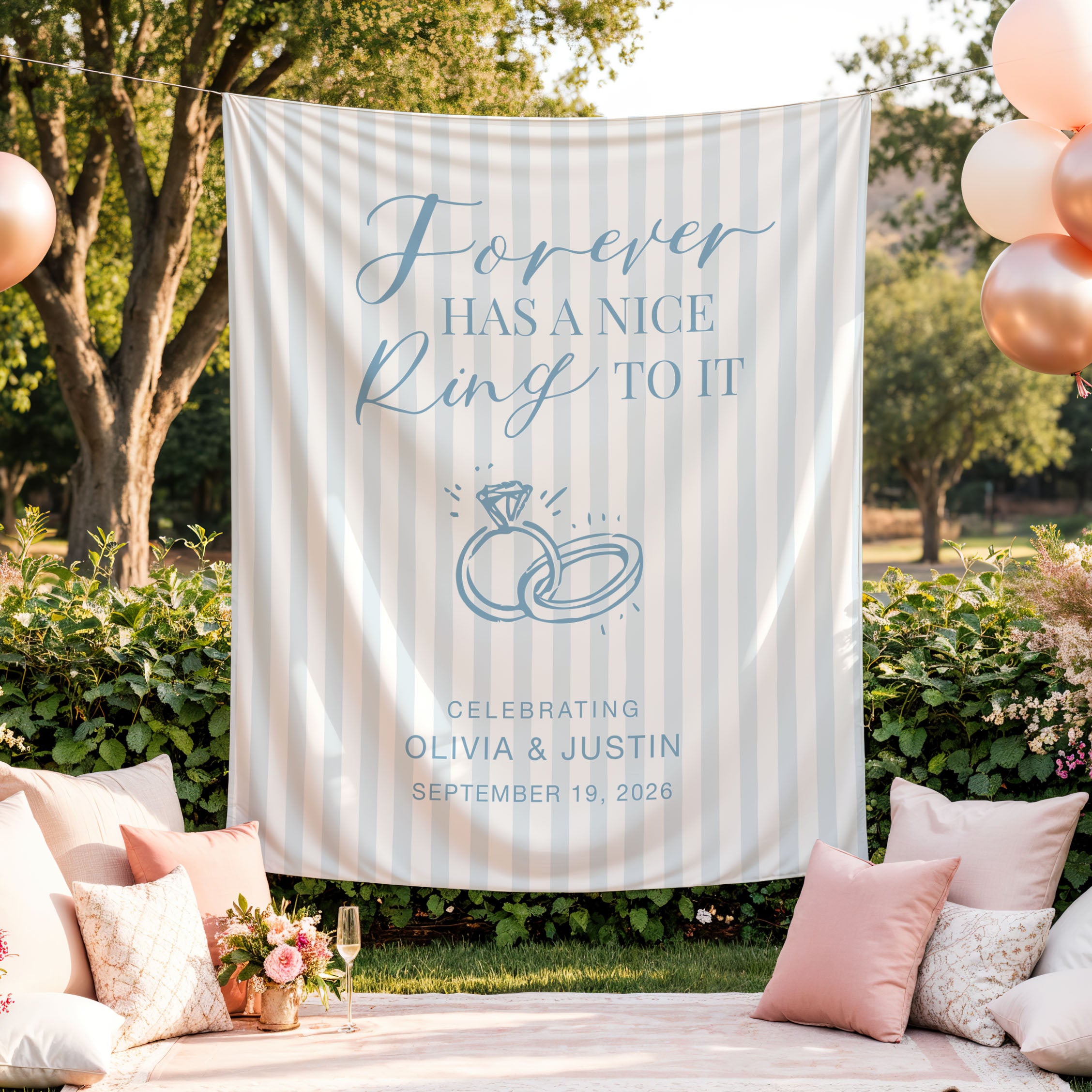 Forever Has A Nice Ring Banner