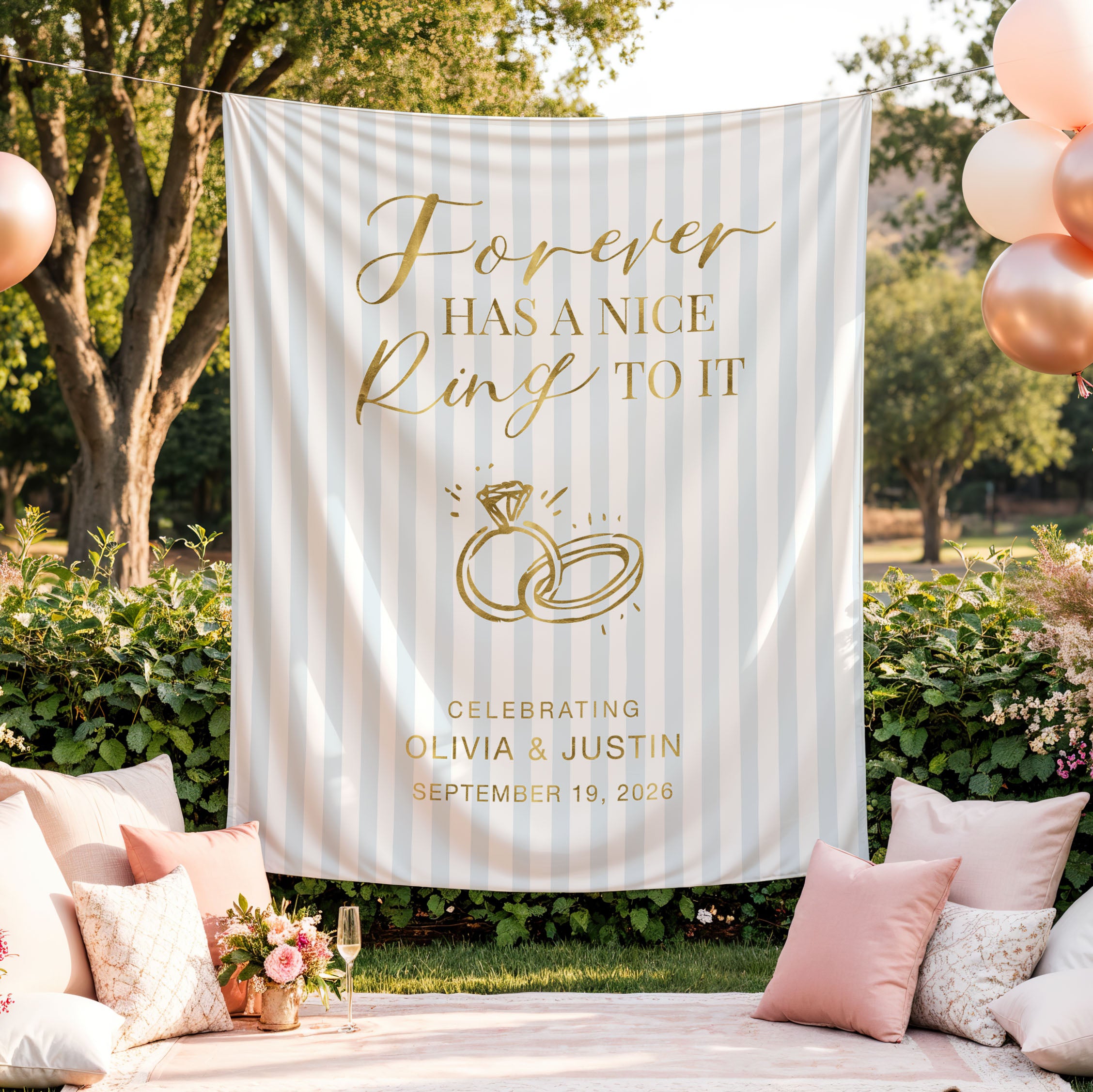 Forever Has A Nice Ring Banner