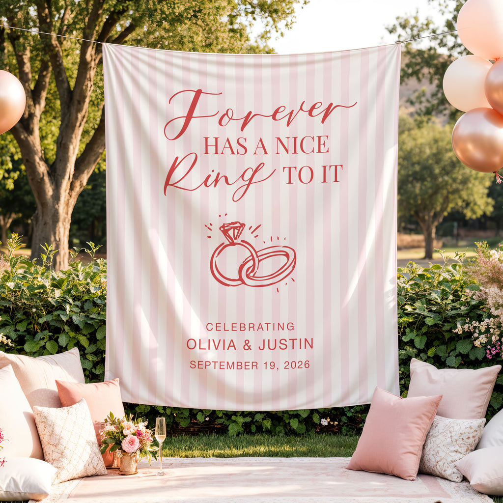 Forever Has A Nice Ring Banner