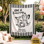 Love Is Brewing Bridal Banner