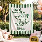 Love Is Brewing Bridal Banner