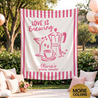 Love Is Brewing Bridal Banner