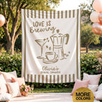 Love Is Brewing Bridal Banner