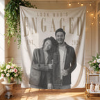 Engaged Photo Tapestry