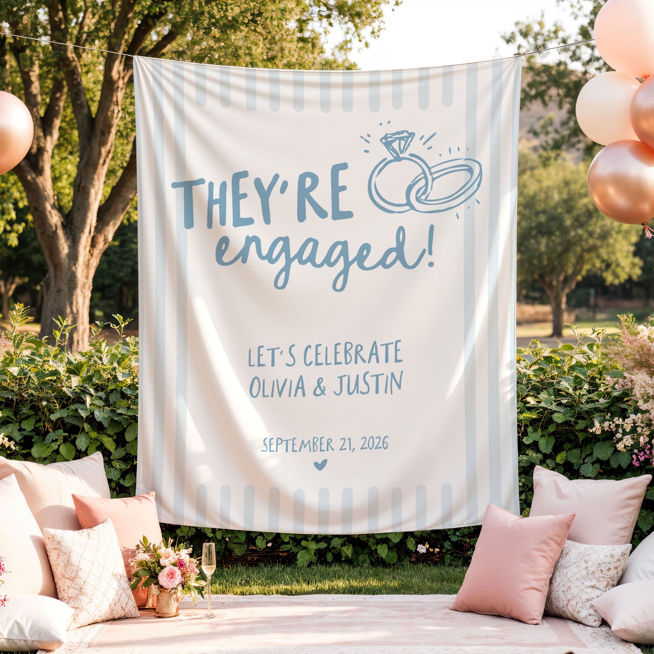 They're Engaged Banner