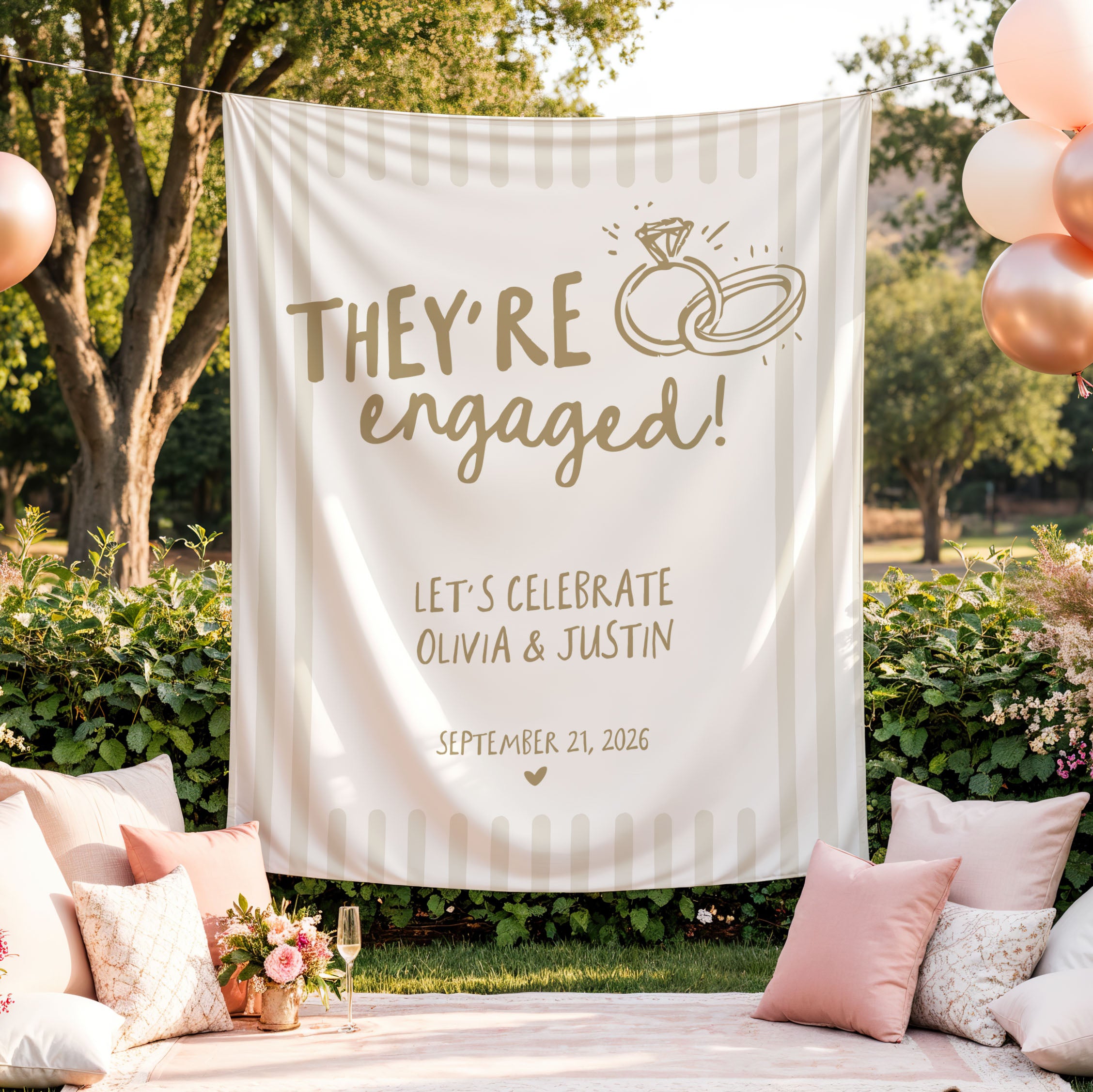 They're Engaged Banner