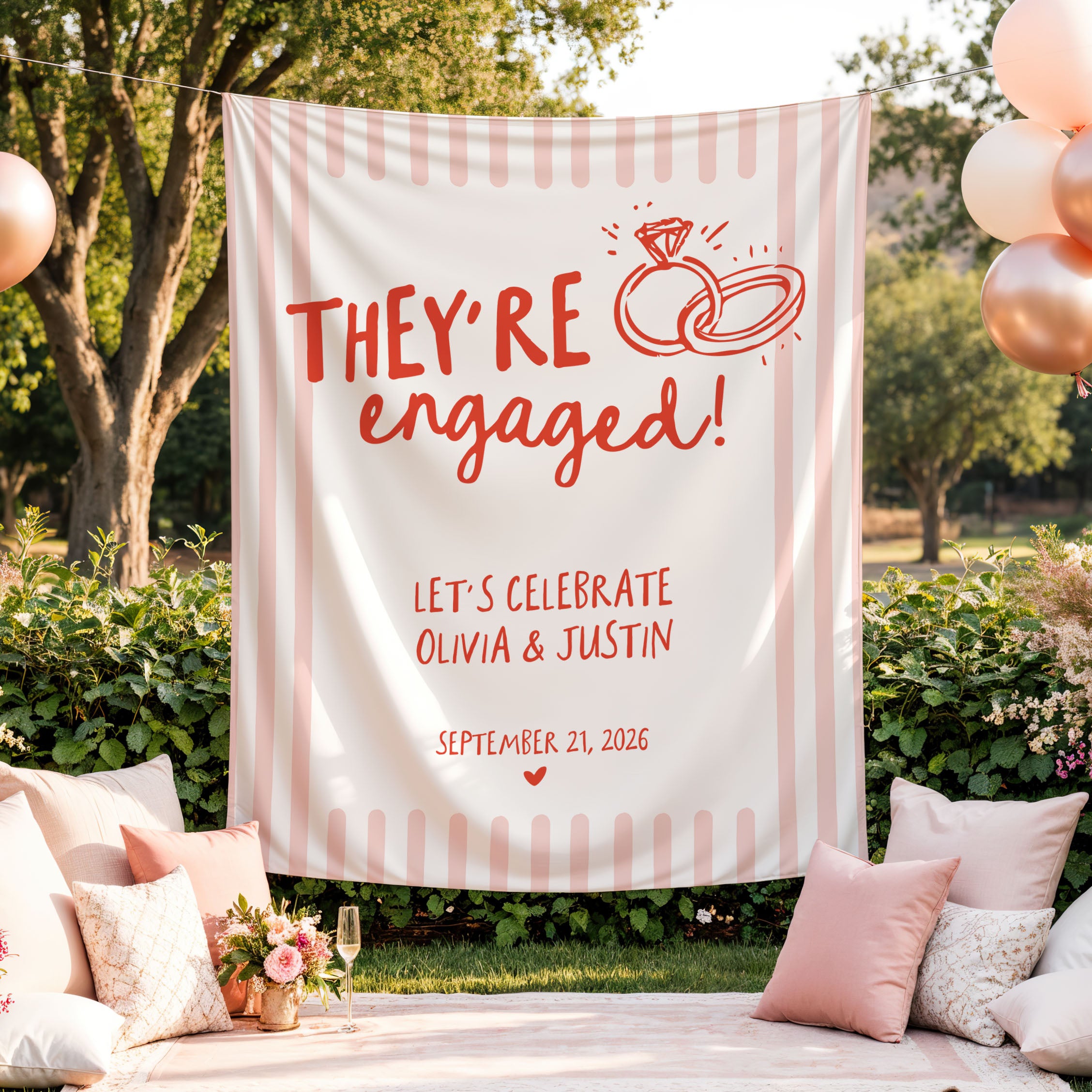 They're Engaged Banner