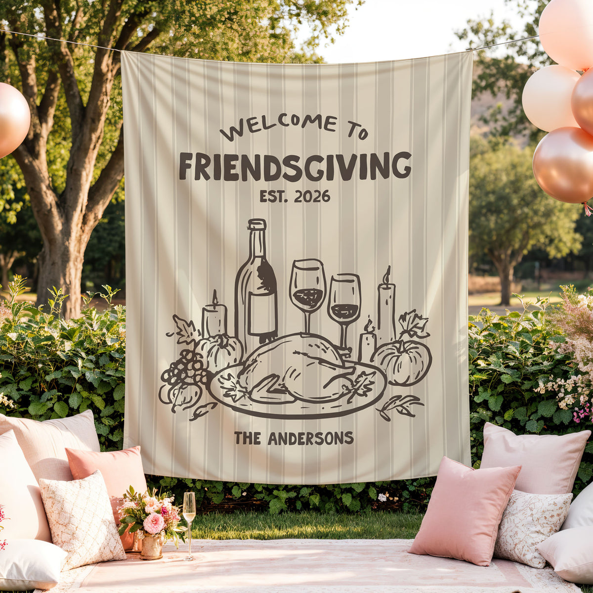 Friendsgiving Welcome Banner
