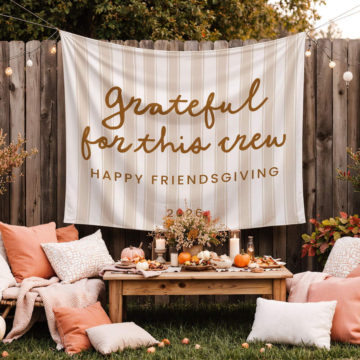 Grateful For This Crew Banner