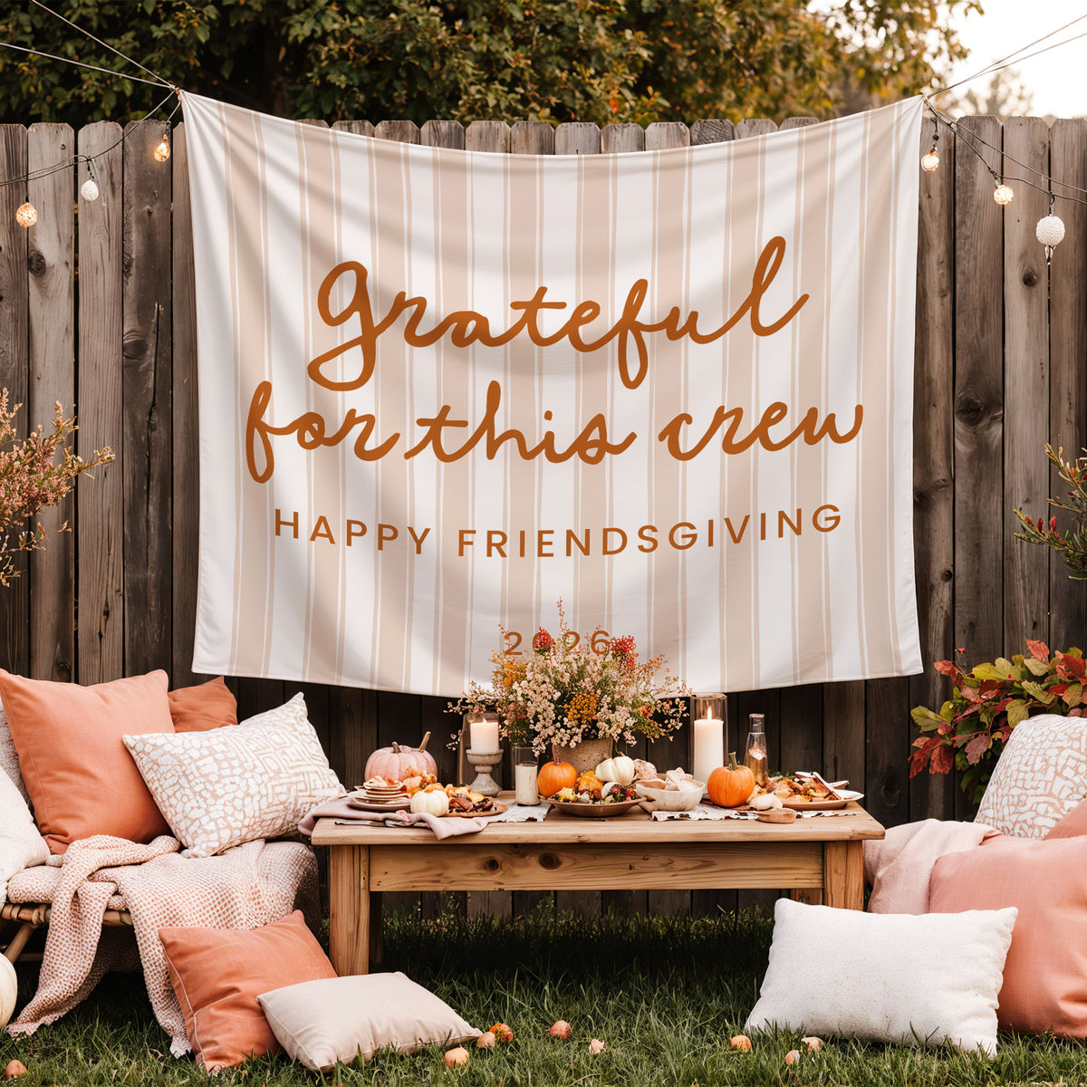 Grateful For This Crew Banner