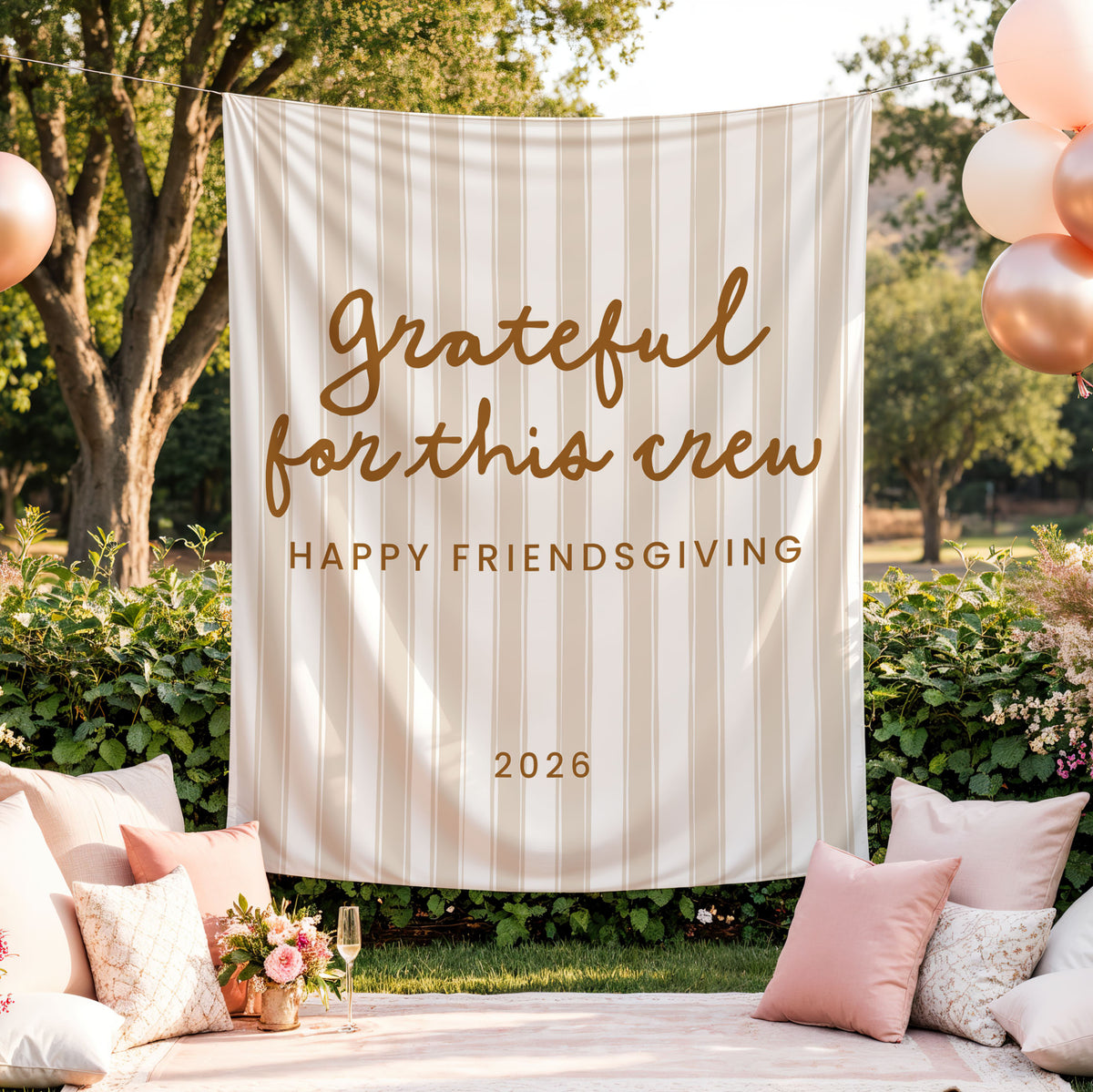 Grateful For This Crew Banner