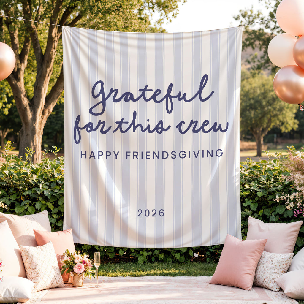 Grateful For This Crew Banner