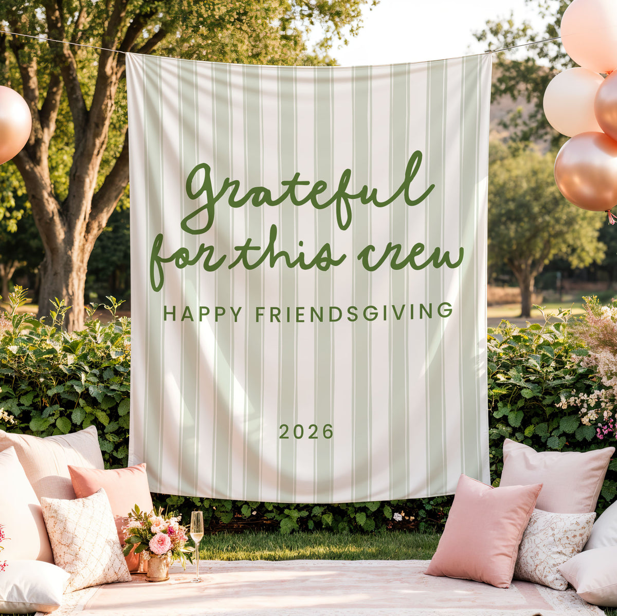 Grateful For This Crew Banner