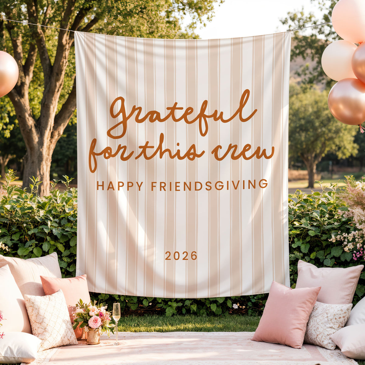Grateful For This Crew Banner